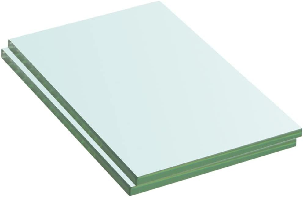 vidaXL 2X Regalboden Glas Glasboden Glasscheibe Glasplatte Regalbrett Ersatz Platte Glasscheibe für