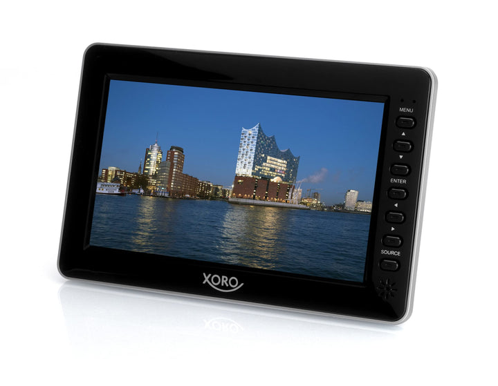 Xoro PTL 1010 26 cm (10,1 Zoll) Tragbarer DVB-T/T2 Fernseher (H265 HEVC, Mediaplayer, USB 2.0, Micro