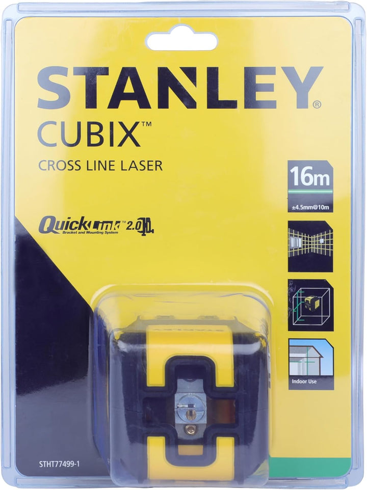 Stanley Kreuzlinien-Laser Cubix grün STHT77499-1 (selbstnivellierend, mit grüner Diode, für den Inne