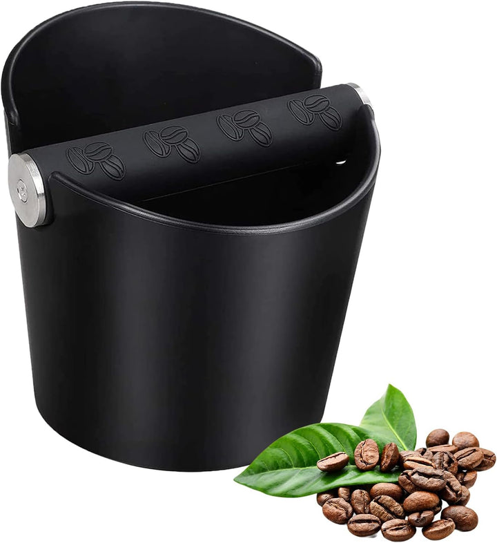 Abklopfbehälter für Siebträger, Espresso-Klopfbox mit Bürste Espresso Abklopfbehälter Knock Box Kaff