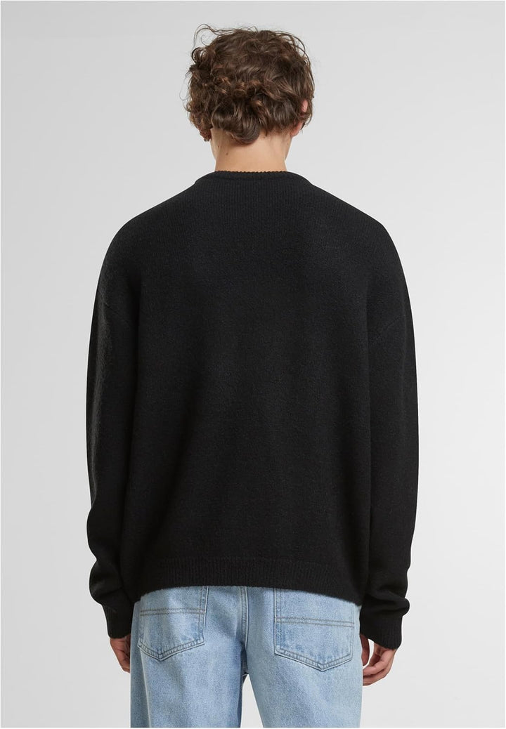 Urban Classics Herren Oversized Chunky Sweater L Grosse Grössen Schwarz, L Grosse Grössen Schwarz