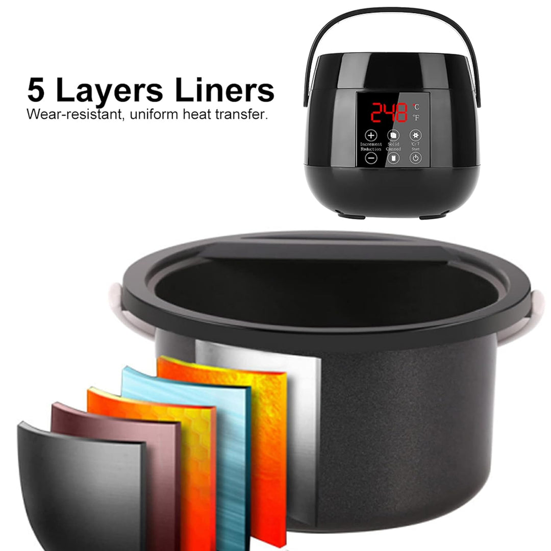 Wachswärmer waxing maschine mit LED-Display, 4 Wachsperlen 100 g und 20 Wachsstifte, elektrischer Wa