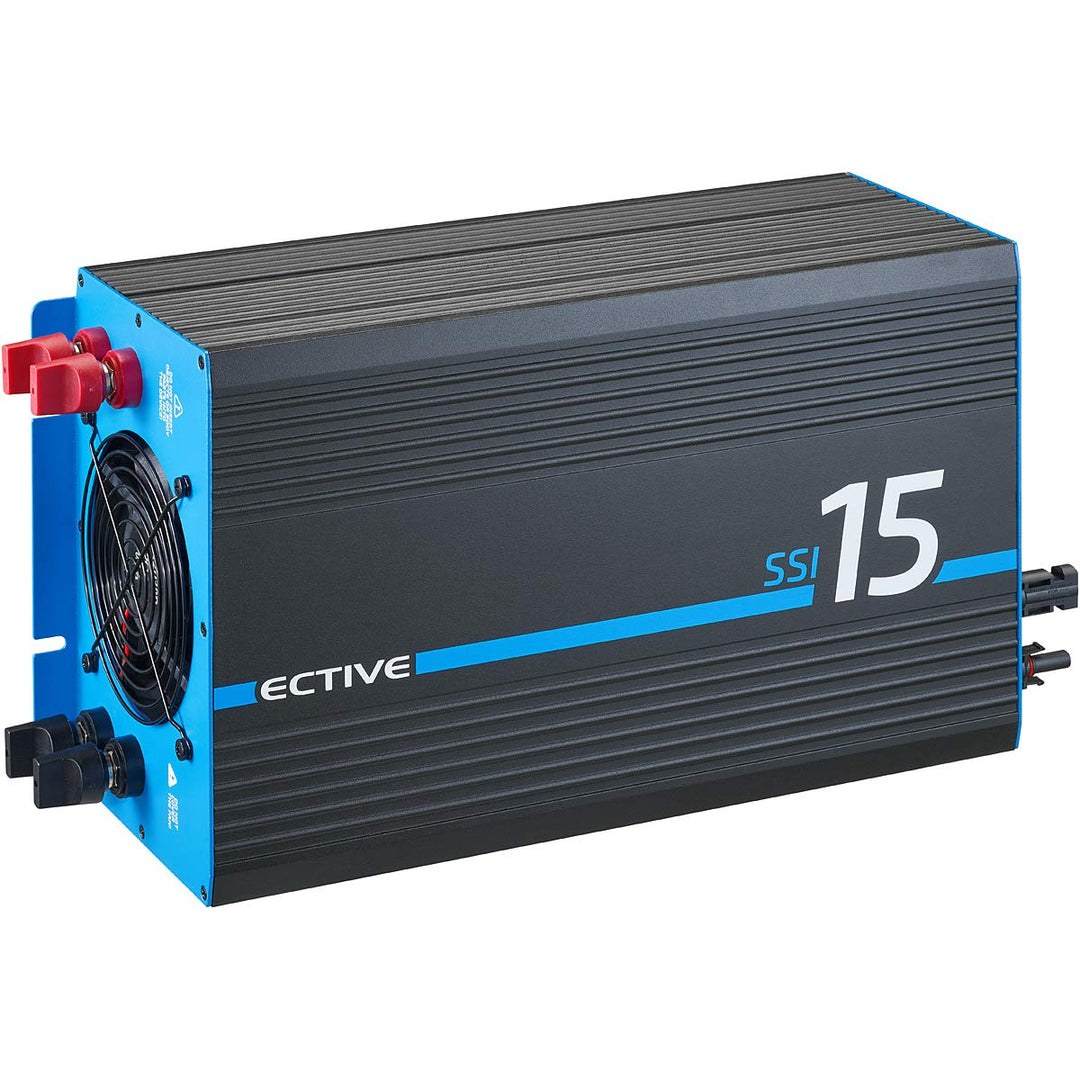 ECTIVE Reiner Sinsus Wechselrichter SSI 15-1500W, 20A, 24V auf 230V, Überlastschutz, Überhitzungssch