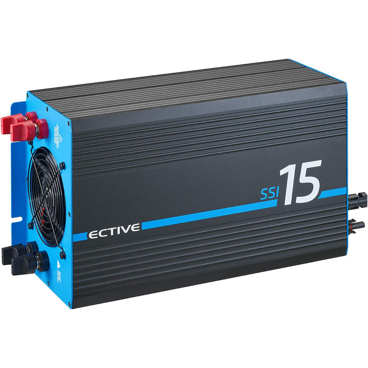 ECTIVE Reiner Sinsus Wechselrichter SSI 15-1500W, 20A, 24V auf 230V, Überlastschutz, Überhitzungssch