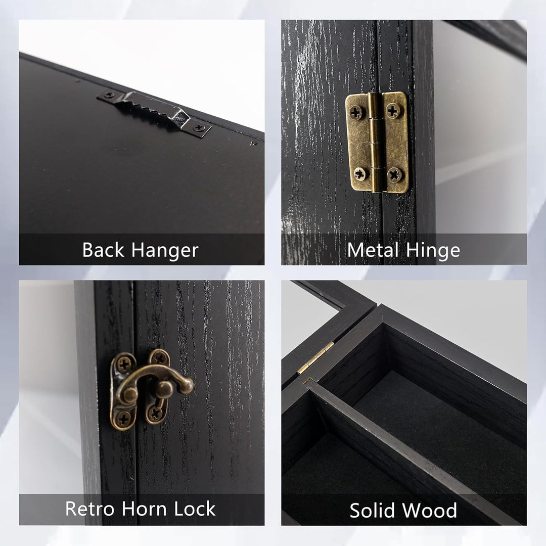 GraduationMall 3D Bilderrahmen mit Abnehmbaren Regalen 40x50cm Tief Objektrahmen zum Befüllen für Mi