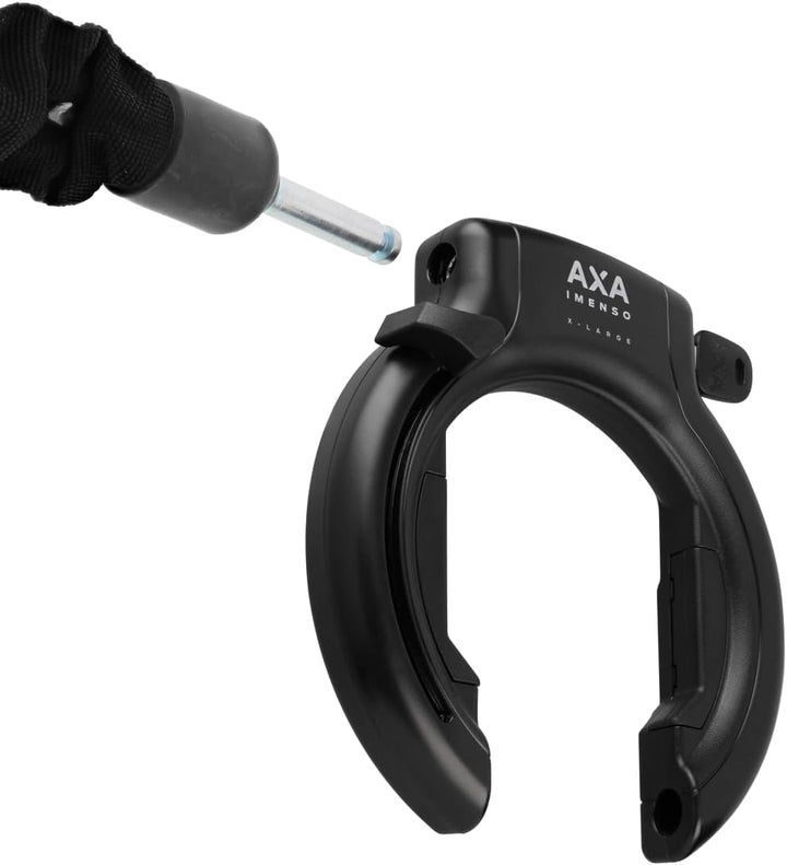 AXA Set Imenso XL Retractable + ULC 130 + Transporttasche – Rahmenschloss Set mit Einsteckkette und