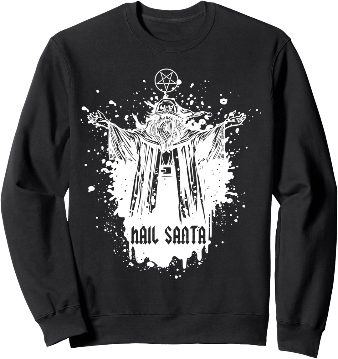 Satanic Christmas Sweater Hail Santa Sweatshirt