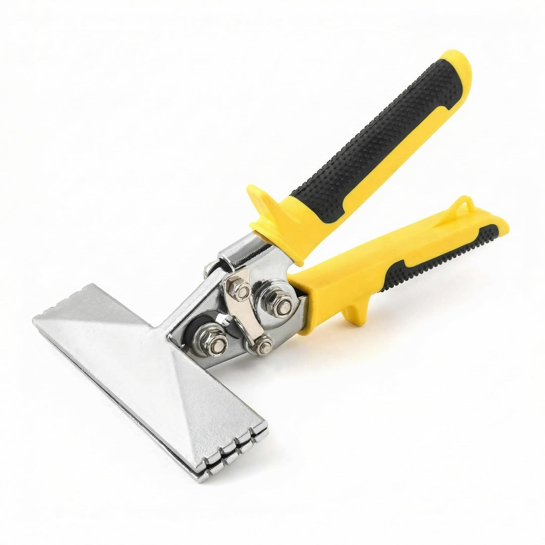 QWORK® 15cm Blechbiegezange mit Komfortgriff,Falzzange,gerades Metall Biegezangenwerkzeug, 15cm