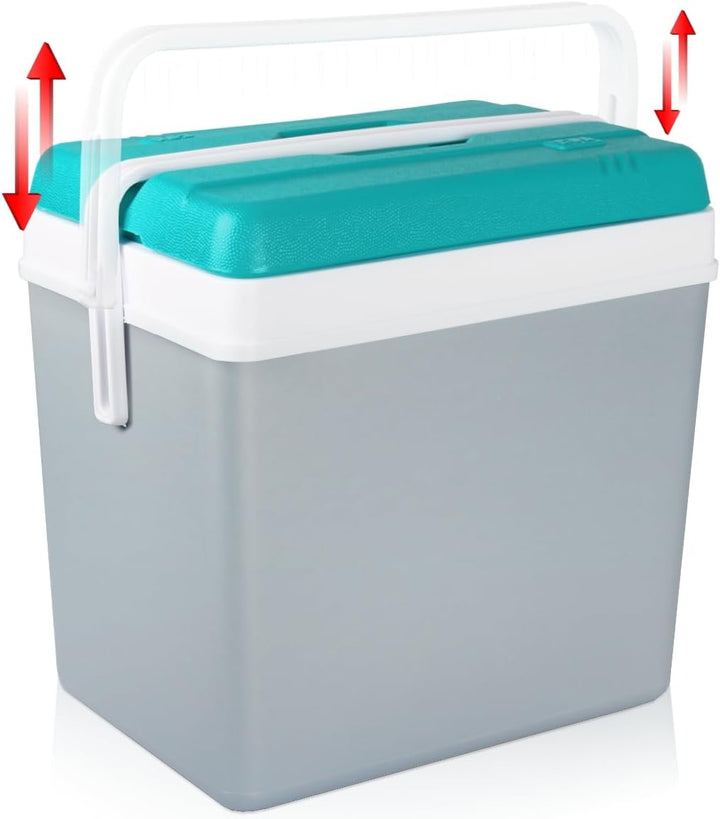 Kühlbox Isolierbox Kühltasche Camping Thermobox Isoliertasche Grau Kühlbox 24L, Kühlbox 24L