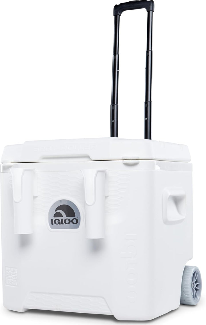 Igloo Marine Quantum Kühlbox auf Rädern, 49 Liter, Weiss