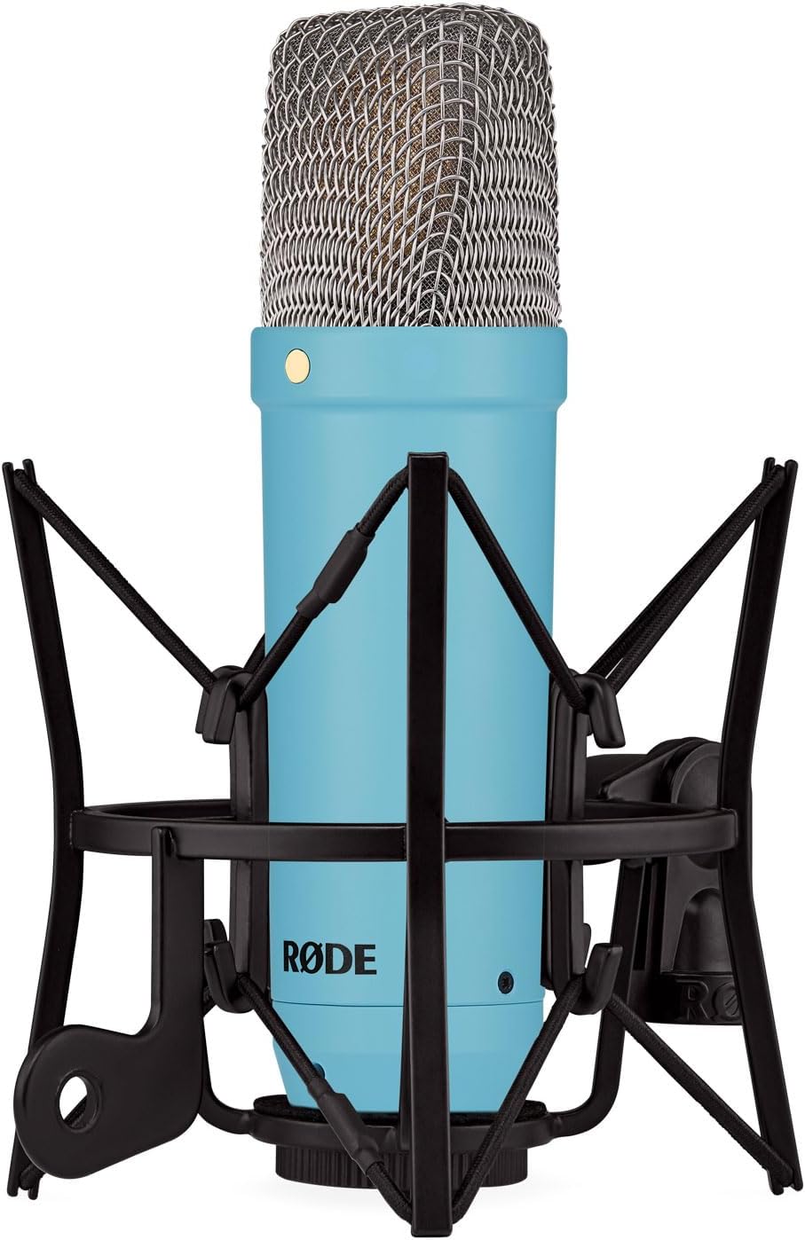 Rode NT1 Signature Blue Studio-Mikrofon Blau + keepdrum Mikrofonständer mit Mikrofonständer Blau, mi