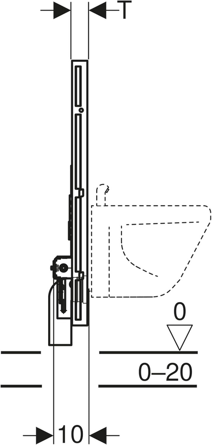 Geberit 461530001 GIS Montageelement für Wand-Bidet und ELB