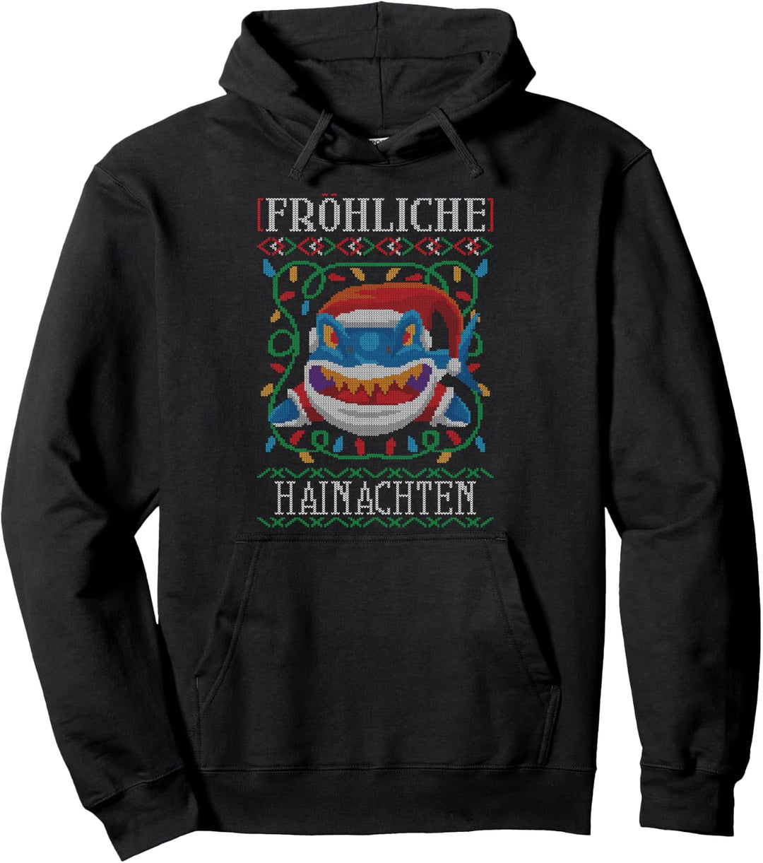 Fröhliche Hainachten Weihachten Hai Ugly Christmas Sweater Pullover Hoodie