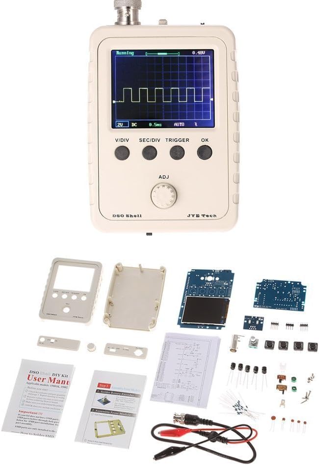 DollaTek DSO150 Digitale Shell Oszilloskop 2.4 "TFT 1Msps DIY Gehäuse Sonde Kit Elektronische Traini