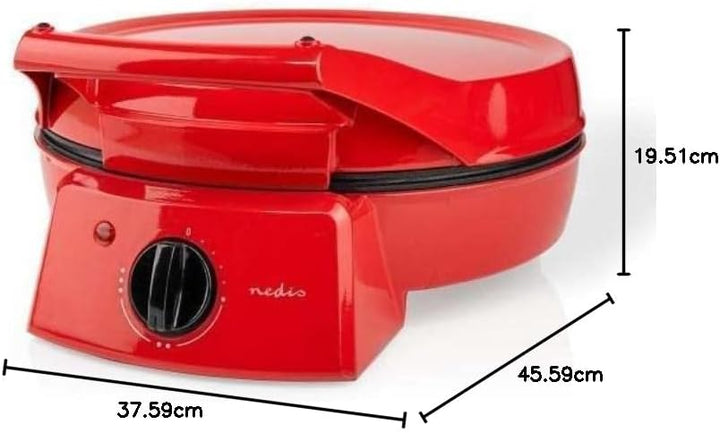 Nedis FCPM100FRD Pizzamaker, Aluminium