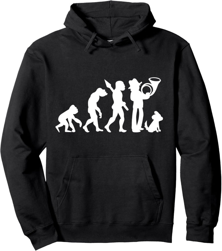 Horn Bläser Waldhorn Posthorn Jagdhorn Jäger Jagen Evolution Pullover Hoodie