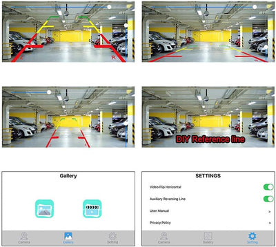 GOFORJUMP WiFi Rückfahrkamera Auto Rückfahrkamera 12V Mini Body Wasserdichter Tachograph für iPhone