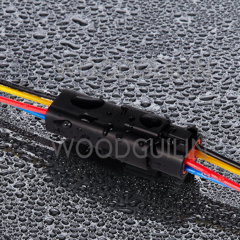 WOODGUILIN 4 Pin Deutsch DT Stecker 4 Weg Wasserdicht DT Automotive Elektrische Stecker männlich wei