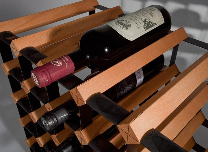 RAXI ™ Classic Premium Weinregal aus Holz mit luxuriösem Design/Flaschenregal für 72x Wein Flaschen