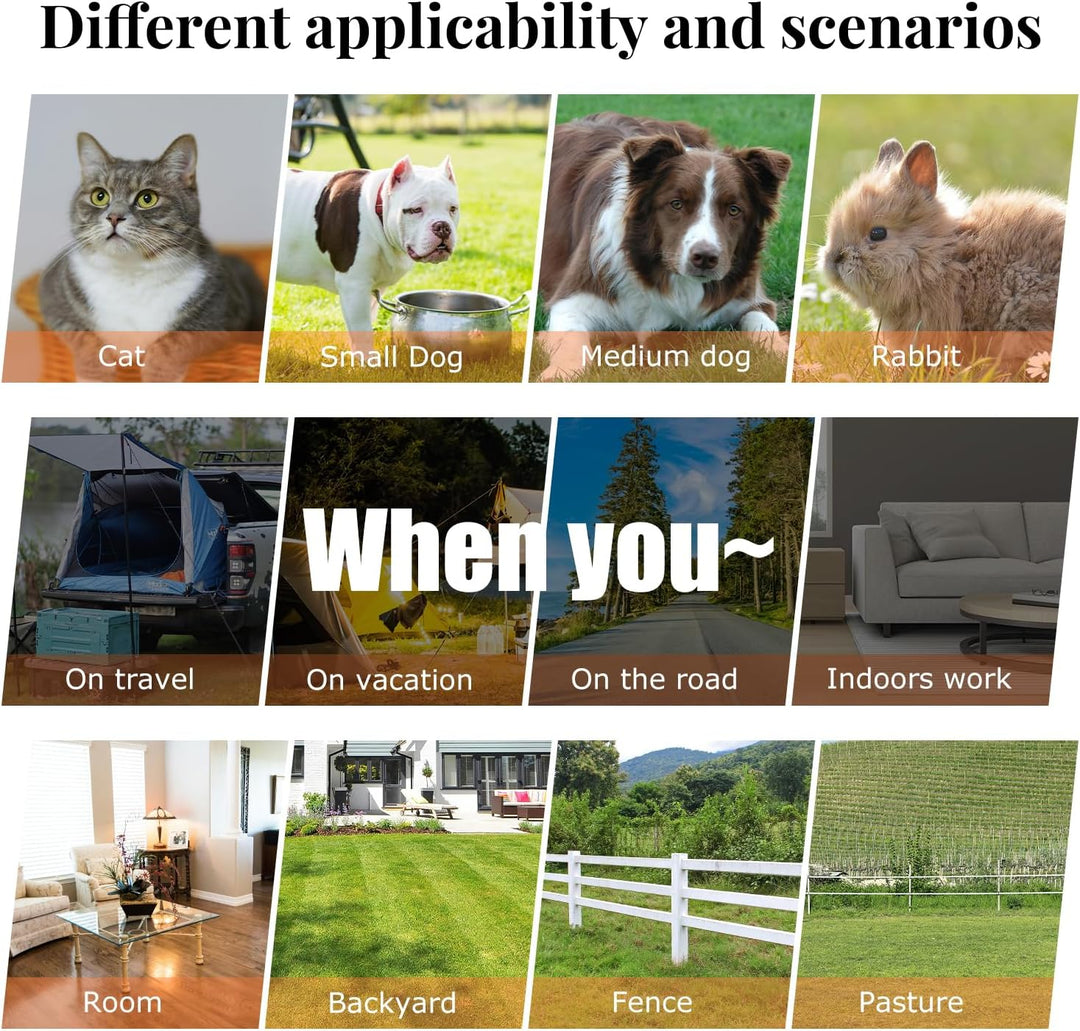 Svaoumu Verzinkter Automatischer Hundefutter-Spender 6 kg Aussen-Schwerkraft-Metallfutter-Spender fü