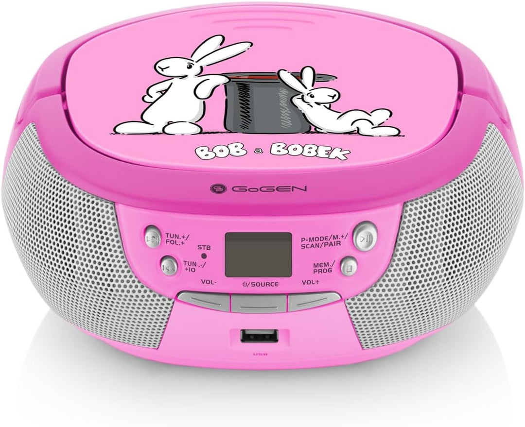 GOGEN Karaoke CD-Player I Bluetooth I USB Port I Karaokemikrofon I Kopfhöreranschluss I Karaokeplaye