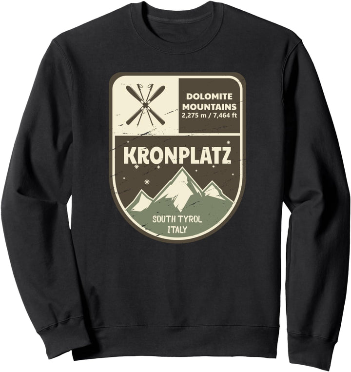 Kronplatz Dolomit Berge Italien Vintage Sweatshirt