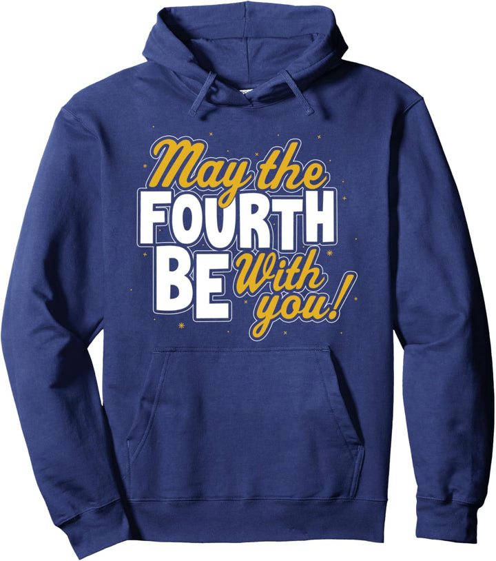 Star Wars May The Fourth Be With You Block Text Pullover Hoodie