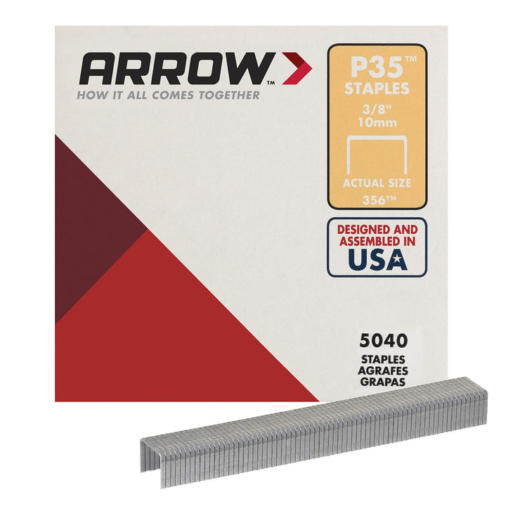 ARROW P35 Staples Box 5000-10mm / 3/8in 3/8-Inch natur, 3/8-Inch natur