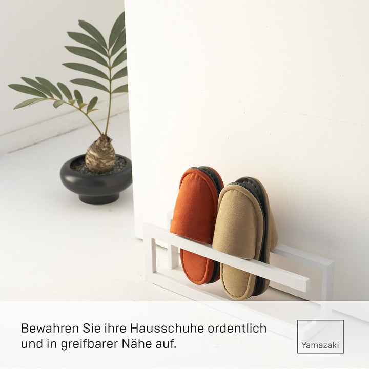 Yamazaki, Line, Schuhregal für Pantoffeln, Stahl, Weiss, Weiss