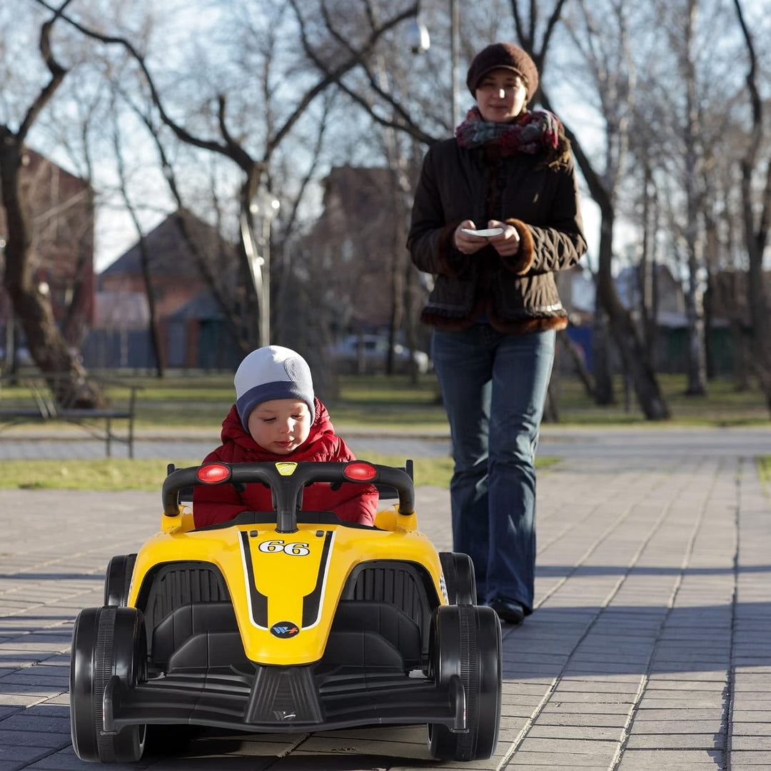 GOPLUS Elektrofahrzeug mit Fernbedienung，Kinder-Pedal-Gokart mit LED, Musik & USB/MP3 Schnittstellen