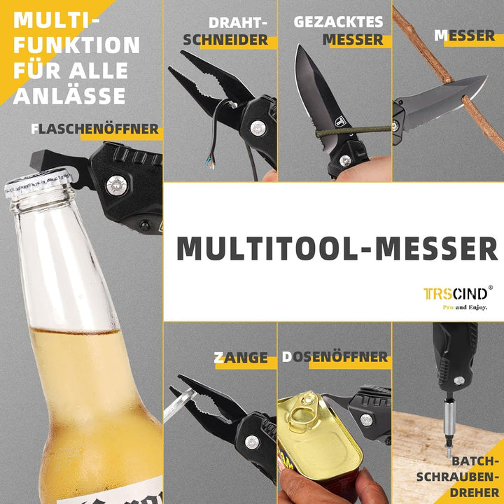 Taschenmesser Multitool Jahrestag Geschenk für ihn - Partner Geschenke Geburtstagsgeschenk, Hochzeit