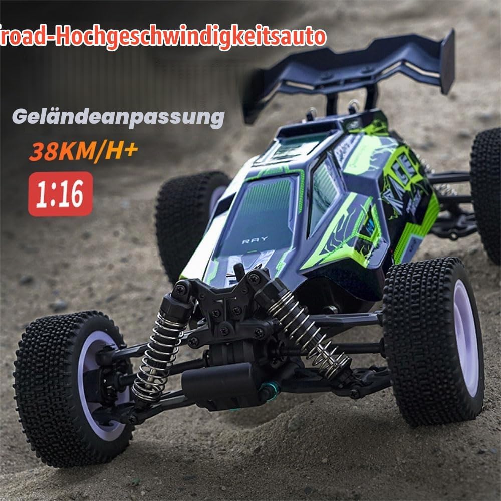 X-Verse 16201 Ferngesteuertes Auto, 2.4GHz 1:16 4WD Wasserdichtes RC Autos Kohlebürste Motor, 50KM/H