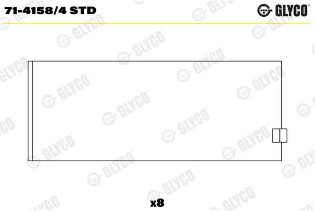 Glyco 71-4158/4 STD Pleuellager