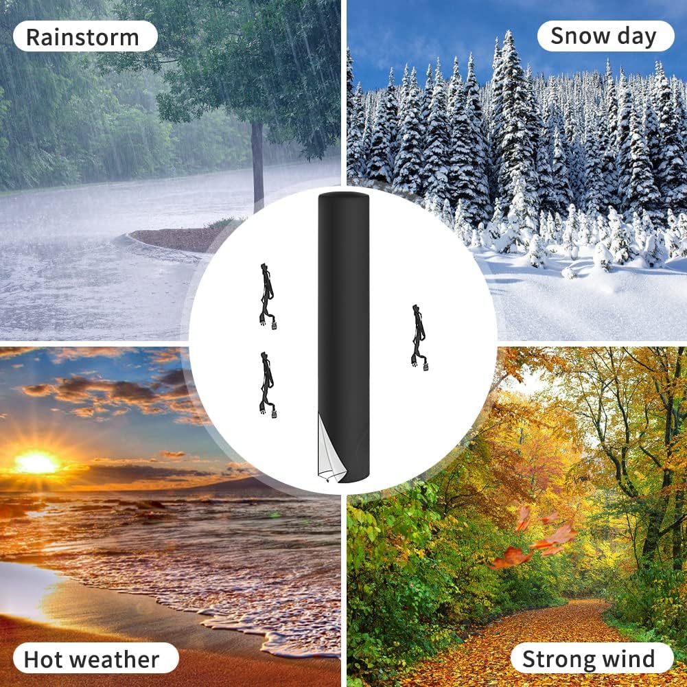 LMYDIDO Schutzhülle für Solardusche, 420D Wasserdicht UV-Schutz Garten Solarduschen Abdeckung, Garte