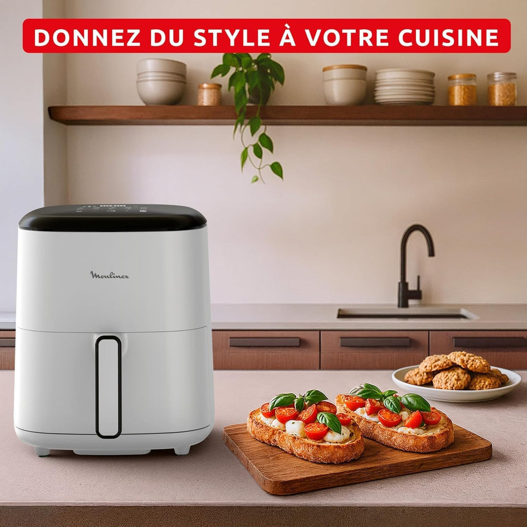 Moulinex Easy Fry Pop Pulver, 5 l, Air Fryer, bis zu 6 Personen, 10 intuitive Programme, digitaler T