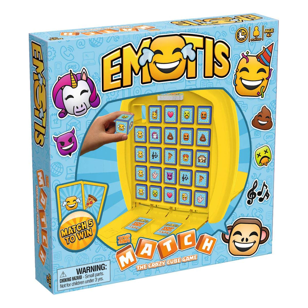 Winning Moves 01694 Match Emotis - das strategische Würfelspiel für Kinder ab 4 Jahren für 2 Spieler