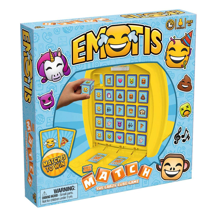 Winning Moves 01694 Match Emotis - das strategische Würfelspiel für Kinder ab 4 Jahren für 2 Spieler