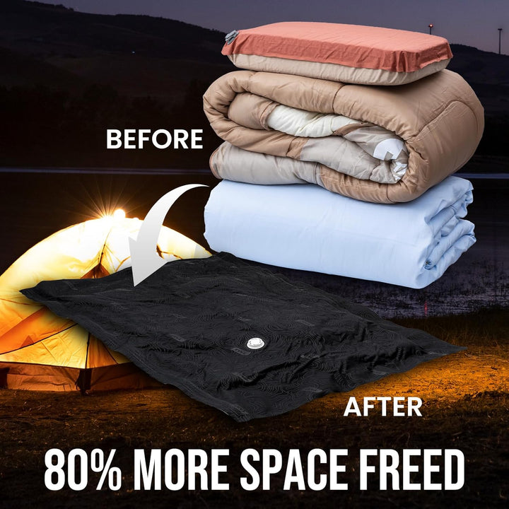 TAILI Vakuumbeutel für Outdoor Reisen 5 Stück Extra Grosse 100 X 74 CM Vakuumierbeutel für für Reise