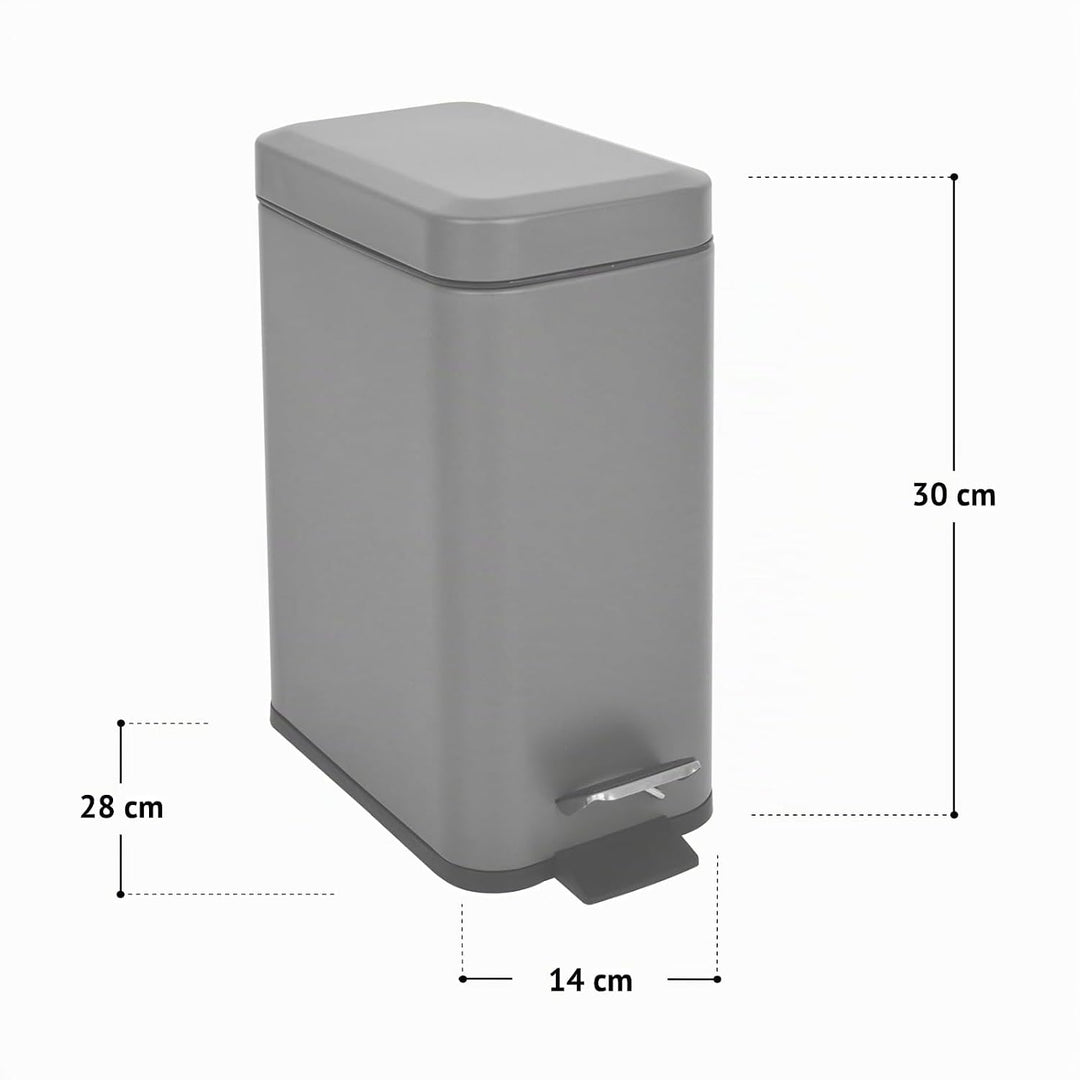 SVITA STM5 Mülleimer Treteimer Tretmülleimer Abfalleimer 5l inkl. Inneneimer Softclose-Deckel Fusspe