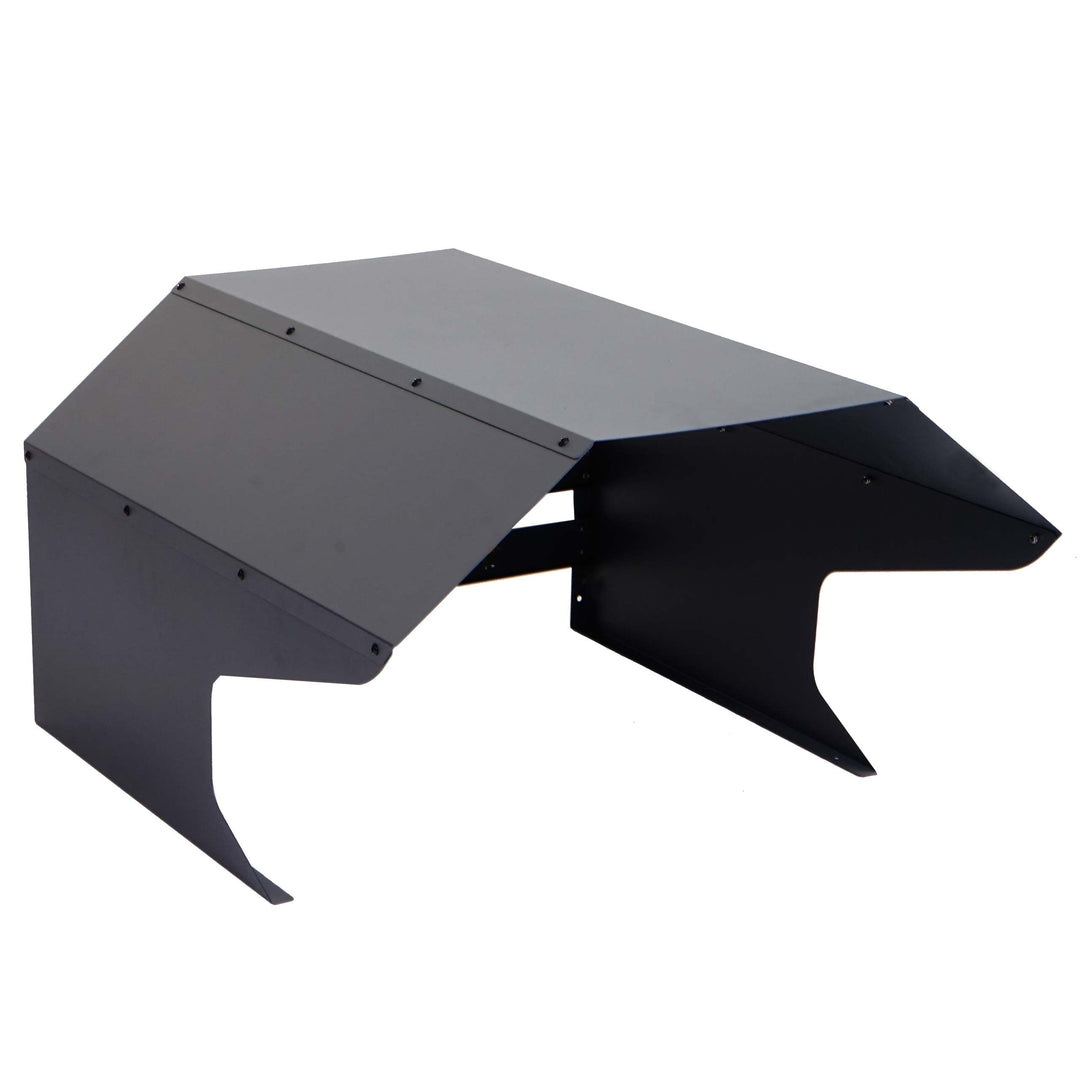Mähroboter-Garage HWC-L43, Dach Unterstand für Rasenmäher, Metall 40x59x69cm - anthrazit, Anthrazit