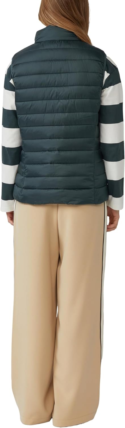 s.Oliver Herren Steppweste – Slim Fit, leicht gefüttert, Stehkragen – Funktional für Outdoor, Überga
