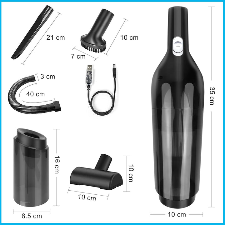 Akku Staubsauger, Auto-Staubsauger kabelloser, Mini-Staubsauger, multifunktionaler Handstaubsauger m