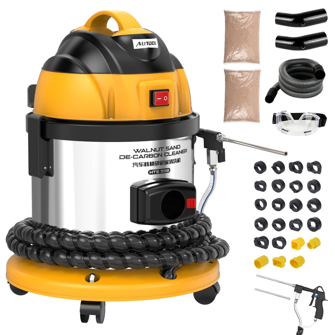 AUTOOL HTS558 Strahlgeräte Nussschalen Strahlgerät, Automotor-Einlassventil-Reinigungsmaschine 220V