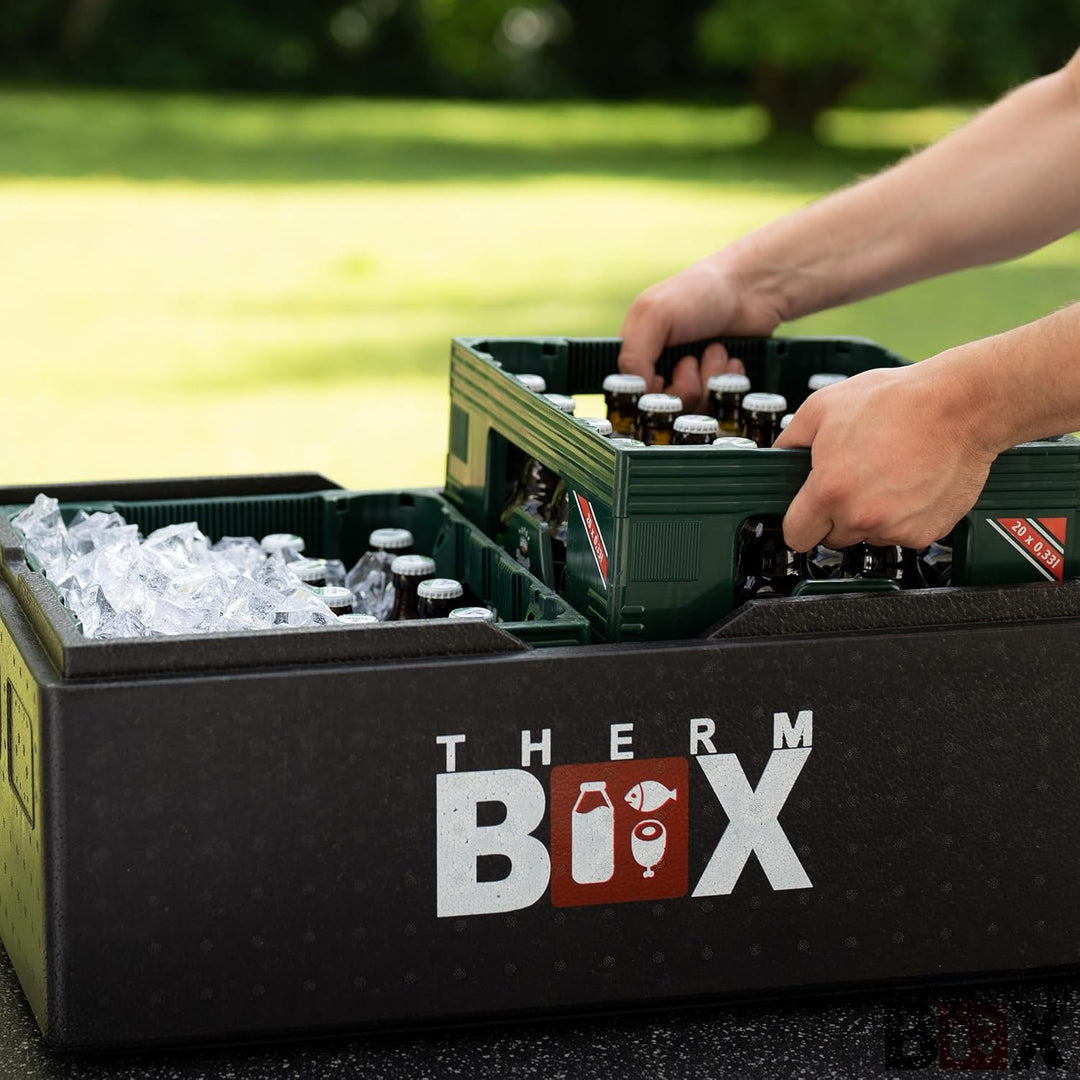 THERM BOX Profibox B53 für E2 Kisten 53 Liter Innen: 62,5x42,5x22cm Styroporbox Thermobox Warmhalteb
