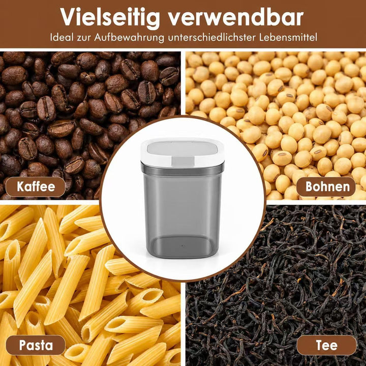 Kaffeedose, 1300 ml Vakuumdose mit Löffel Lichtundurchlässiger
