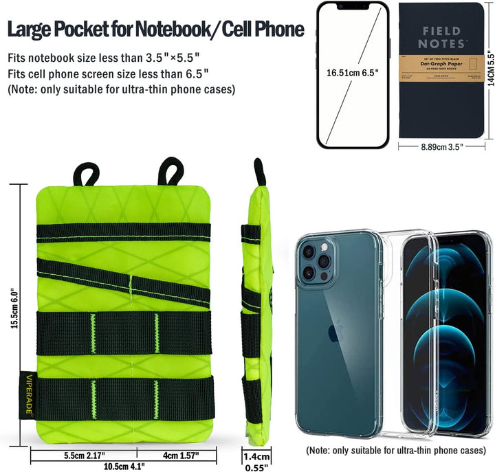 VIPERADE VE3 Pocket Tool Organizer für Männer, Nylon Pocket Organizer Aufbewahrungs EDC Ausrüstung,