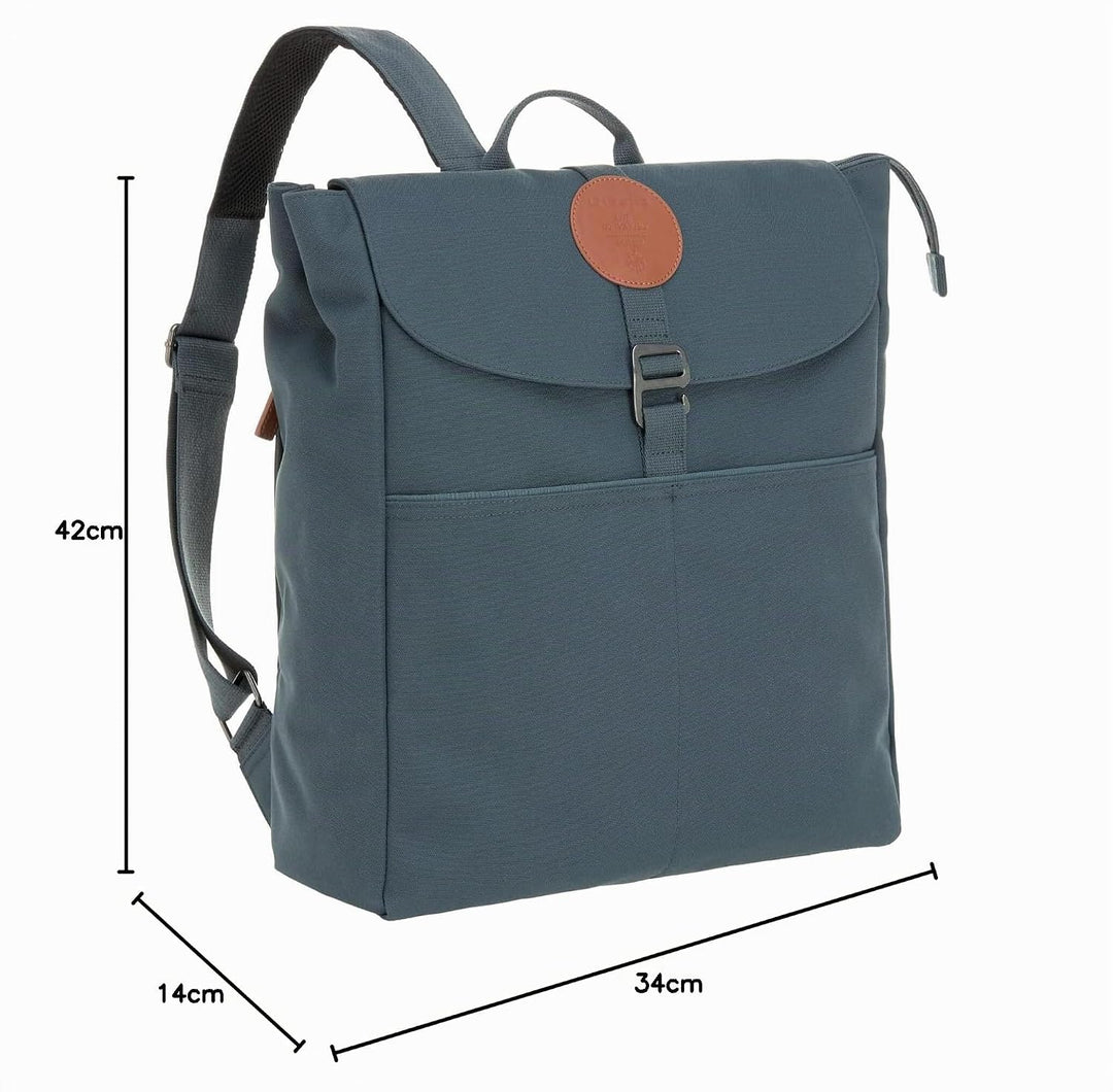 LÄSSIG Baby Wickelrucksack Wickeltasche Babytasche stylische Tasche inkl. Wickelzubehör/Backpack Adv