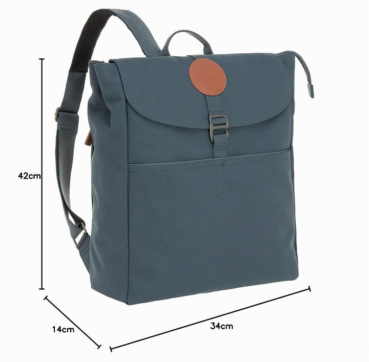 LÄSSIG Baby Wickelrucksack Wickeltasche Babytasche stylische Tasche inkl. Wickelzubehör/Backpack Adv