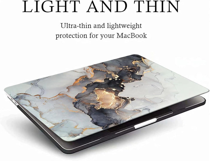 MOKASE Hülle Kompatibel mit MacBook Air 13 Zoll 2021 2020 A2337 M1 A2179 A1932 Touch ID, Plastik Har