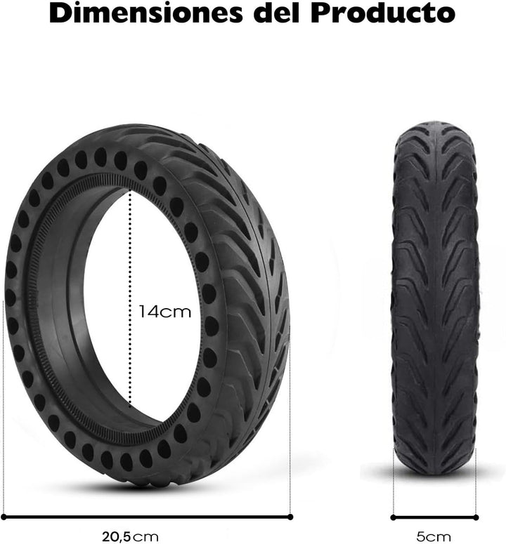 ANSENI Xiaomi M365 e Scooter Reifen, 8.5 Zoll Ersatzreifen Solid Reifen, Vollreifen für Xiaomi M365,